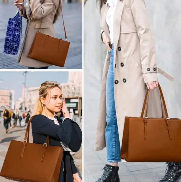 LOVEVOOK Brown Laptop Bag - Picture 11 of 14